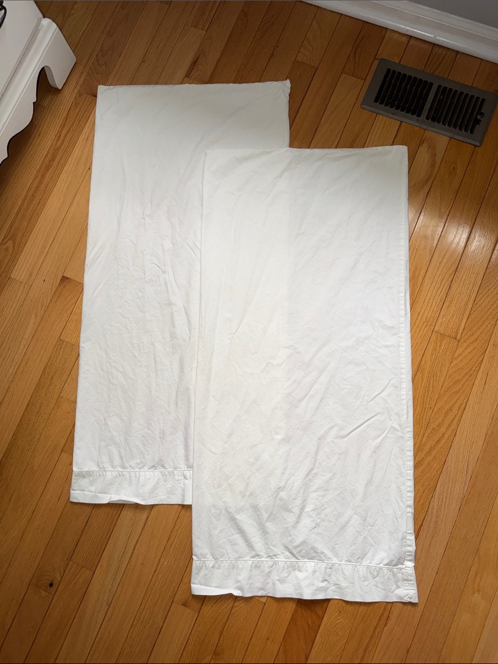 Frette king sized White Pillowcase - percale